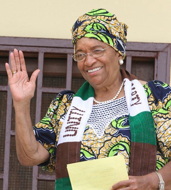 تسع نساء الاشهر في عام 2011 2011_Liberia_EllenJohnsonSirleaf_0