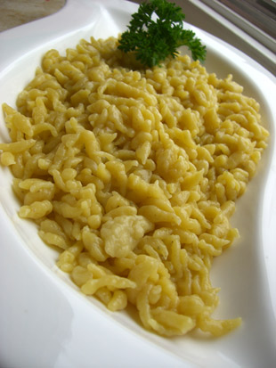 Plat du jour Spaetzle