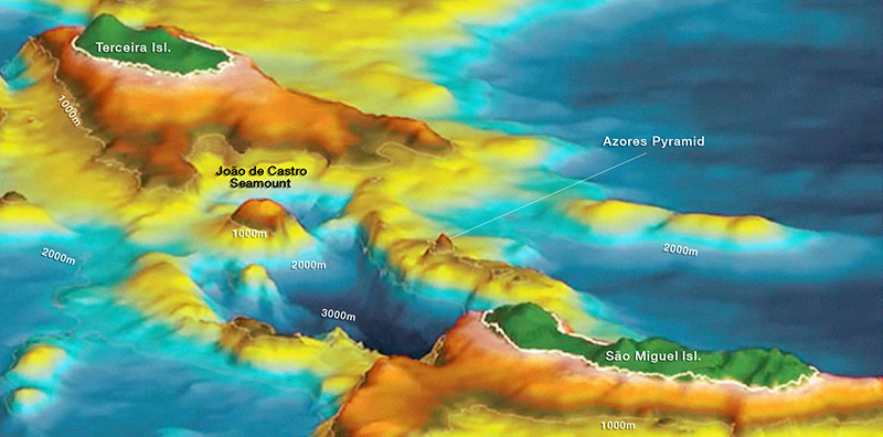 Fibonacci alignments of the Azores Pyramid & submerged city of Poseida Submerged3