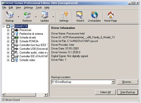 Driver Genius Professional 2005 5.1.915 Main_sma