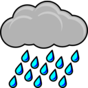     قطرة ماء  Clipart-raincloud-516c