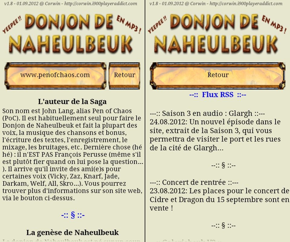 [SOFT] LE DONJON DE NAHEULBEUK : suivez, en audio streaming et les news en RSS, de la cultissime série [Gratuit] 4