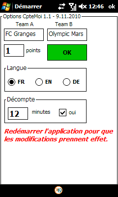 [SOFT] CPTEMOI 1.1 : Comptez les buts lors d'un match de foot, envoyer le score par SMS ! [Gratuit] CpteMoi_options