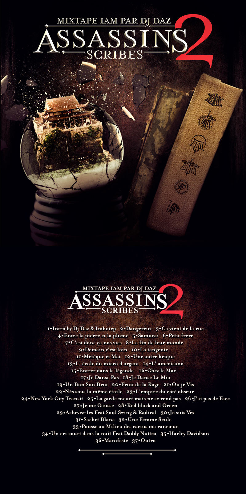 IAM - Assassins Scribes 2 (14 février 2013) [Mixtape] Tracklist_iam_mixtape_djDaz_AssassinsScribesVol2