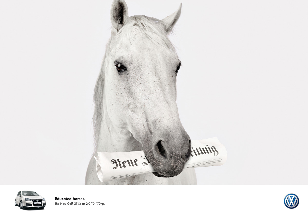 Les Meilleurs Affiche de Pub Vw Golfhorse