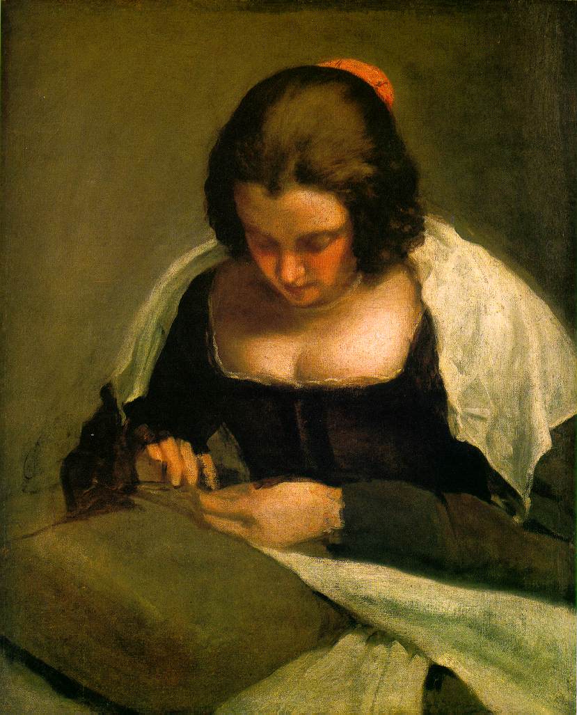 متحف ديل برادو في مدريد عاصمة اسبانيا Velazquez.needlewoman