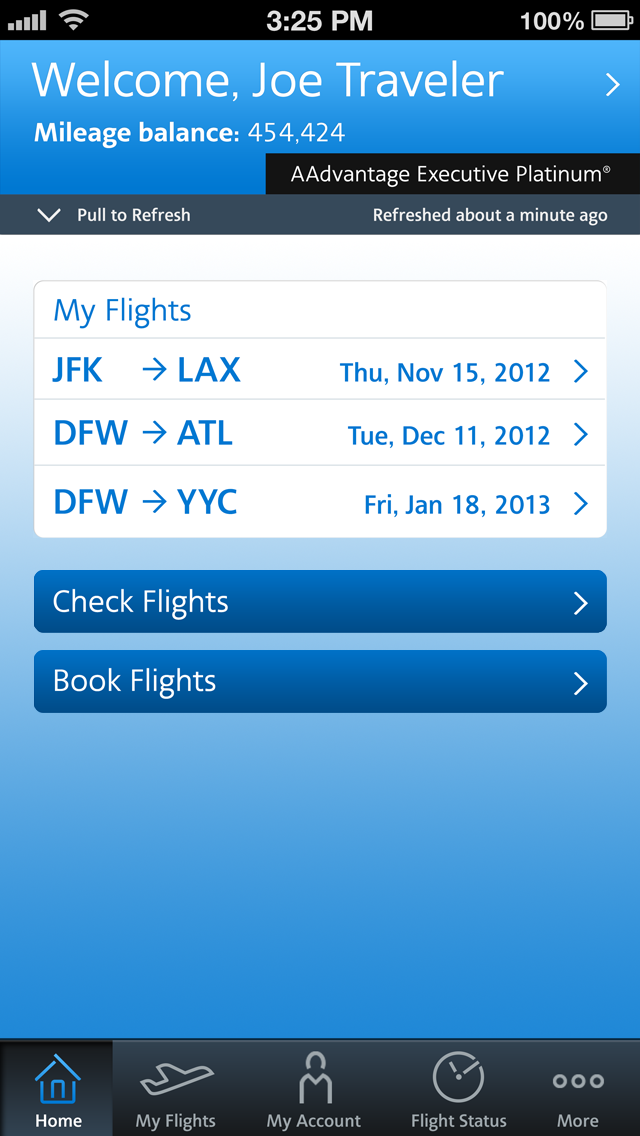 American Airlines App Offers Lockscreen Updates via Passbook Boarding Pass 124738