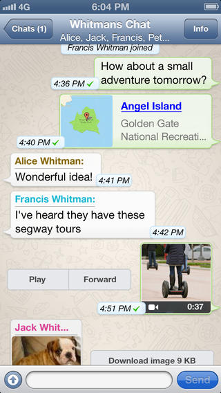  WhatsApp Messenger for iPhone Updated With New Video Picker, Voice Messaging Improvements, 135406