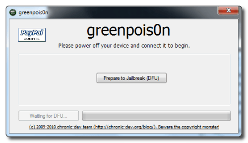 Limera1n, Greenpois0n Jailbreak OS 4.1 cho iPhone, iTouch & 3.2 iPad 41444-500