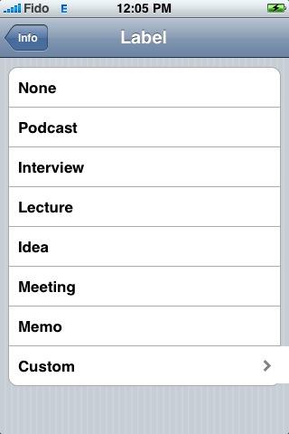 How to Create iPhone Voice Memos [iPhone OS 3.0] 14925