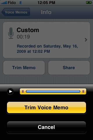 How to Create iPhone Voice Memos [iPhone OS 3.0] 14927