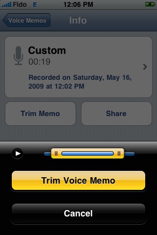 How to Create iPhone Voice Memos [iPhone OS 3.0] 14928