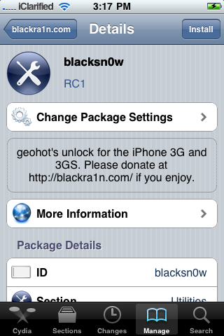 How to Unlock the iPhone 3G, 3GS Using BlackSn0w 21657