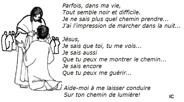 Bénédiction du 28 Mars : "Mon âme a soif du Dieu vivant ; quand le verrais-je face à face ?" Aveugle-ne