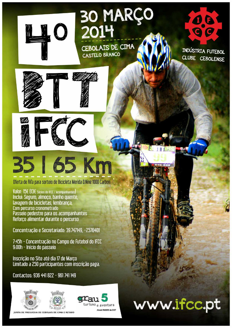 4º Passeio BTT do IFCC - Cebolais de Cima, Castelo Branco Web-btt-2014