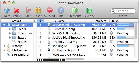 Igetter 2.9.5 Telecharger Complet Lien A OS X 32 Bit Pic_igetter_manage_downloads