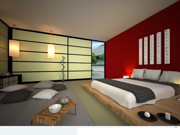  **** ♥ ♥ ♥ تصاميم غرف نوم عصرية بستايل ياباني ♥ ♥ ♥ ***** 12-Japanese-Style-Bedroom