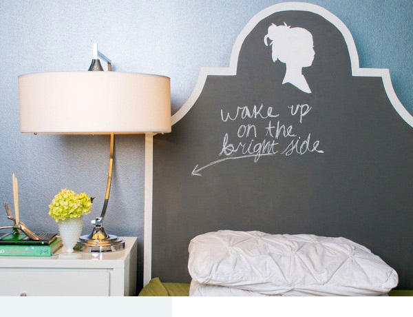  *** ♥ ♥ ♥ ديكور سرير نوم لتجديد رأس سرير غرفة نومك سلسلة *2* ♥♥& 14-Chalkboard-Paint-Headboa