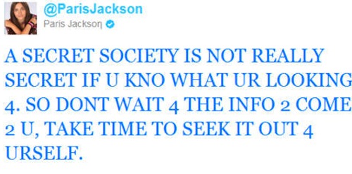 illuminati english - Page 2 Paris-jackson-illuminati-tweet-1