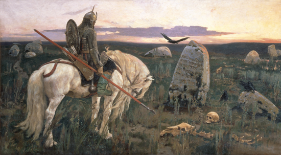 les images Knight-Crossroads-Vasnetsov