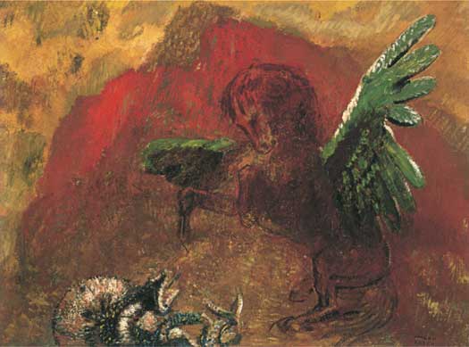 Peintres divers... Pegasus-Redon-L