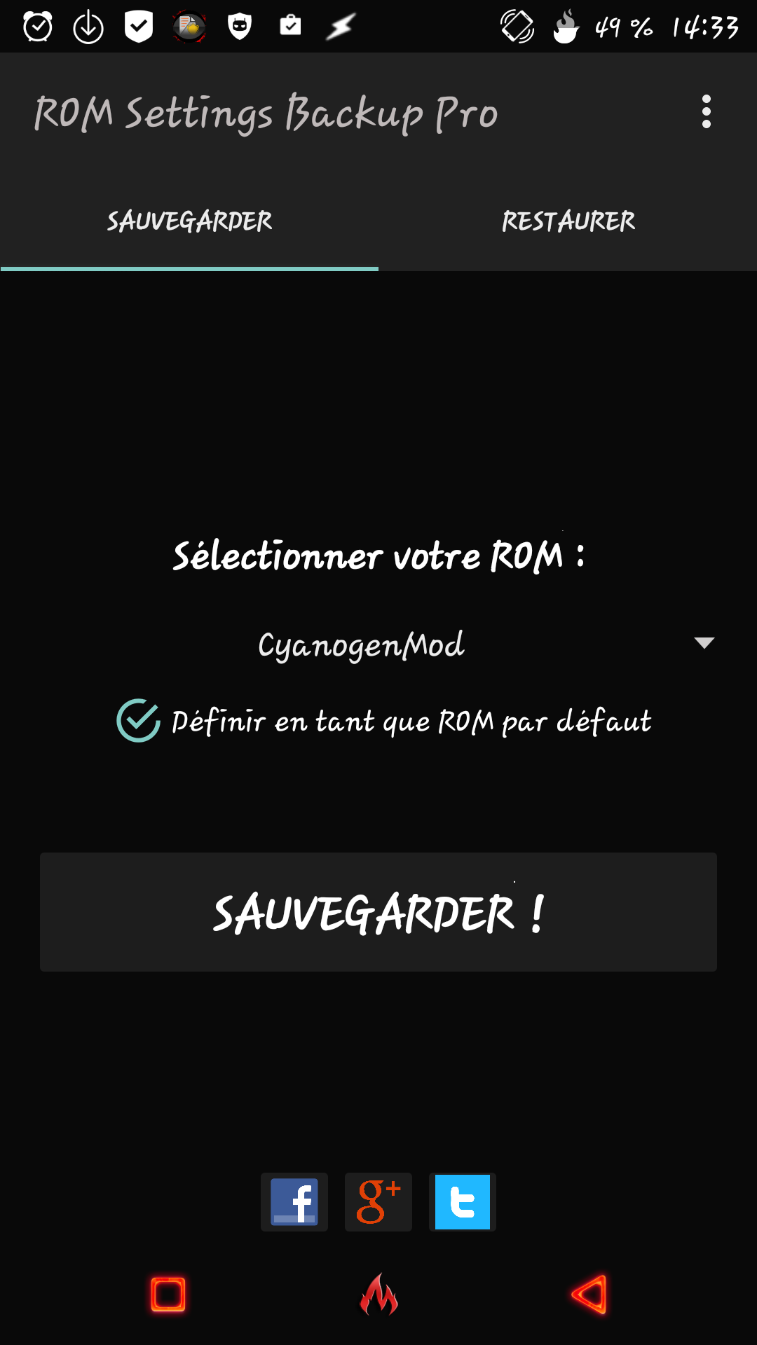 [APPLICATION ANDROID - ROM SETTING BACKUP] sauvegarder et restaurer les paramètres système [Gratuit/Payant] 14284245766902