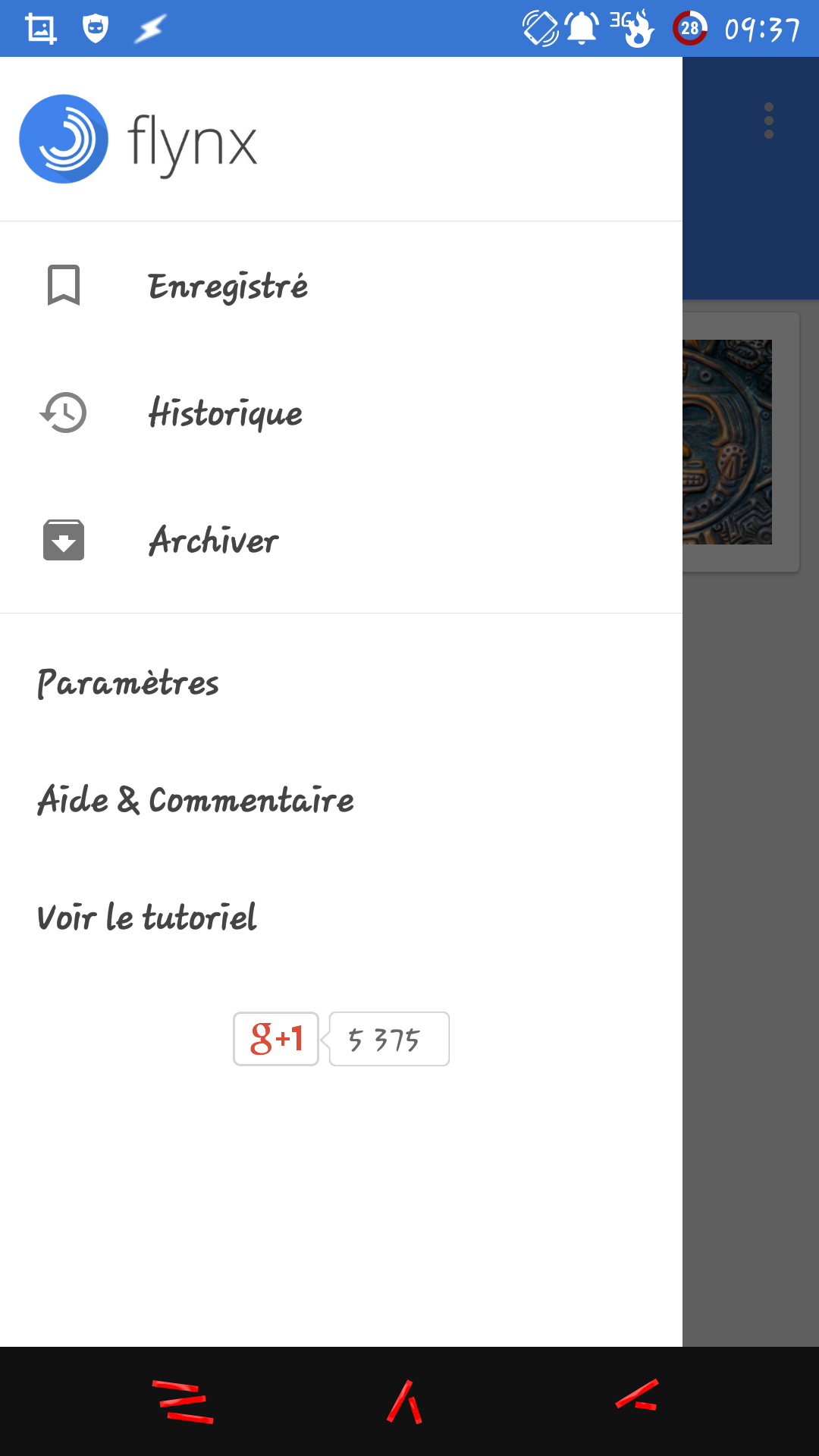 [APPLICATION ANDROID - FLYNX] Lire le web plus intelligemment avec Flynx 143323691271237