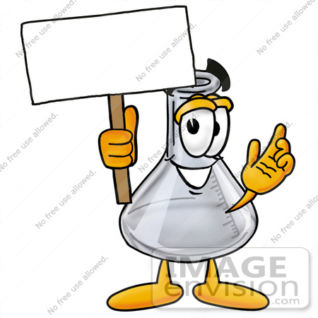 بلييييييييييييييز  22798-clip-art-graphic-of-a-laboratory-flask-beaker-cartoon-character-holding-a-blank-sign-by-toons4biz