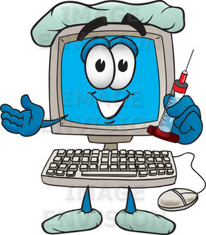 محرك بحث صحي تكنولوجي ...... Sym_desktop_computer_cartoon_character_holding_a_syringe