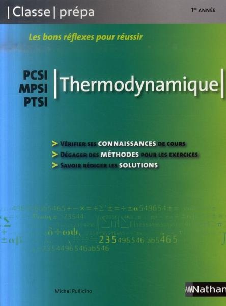 Thermodynamique PCSI - MPSI - PTSI collection classe prépa 818256_2947144