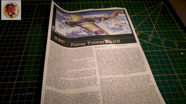 Fairey fulmar MK1/11 1/72 Mister craft 20200318091515