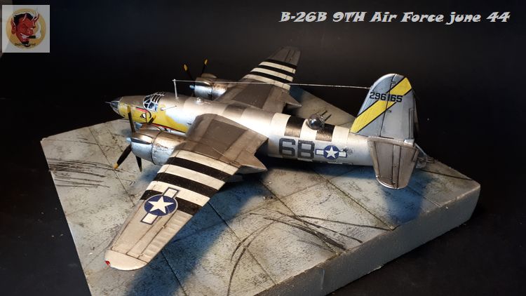 B-26B 9TH Air Force,june 44 1/72  (matchbox) 20200829143230