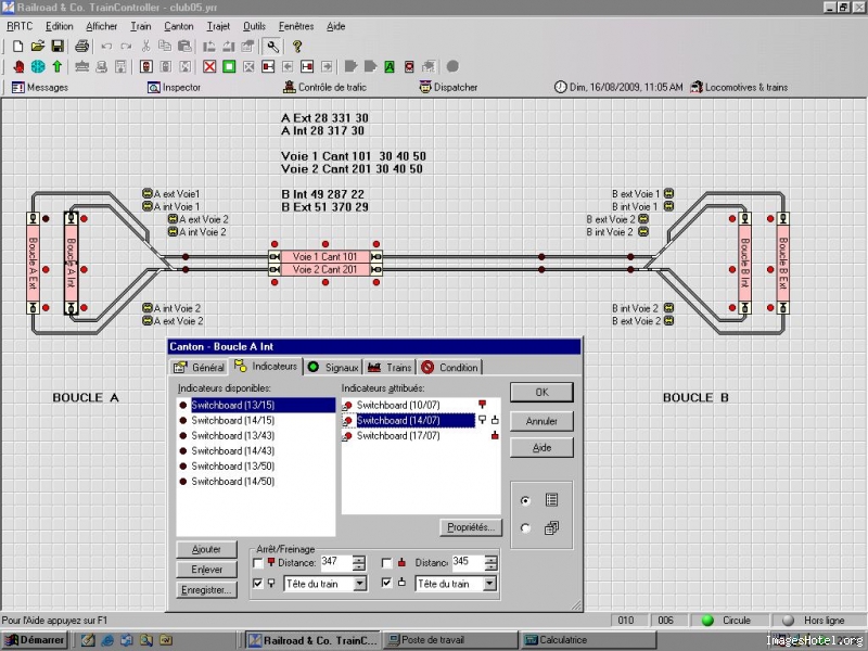 RRTC Vs5.5 première application V5803