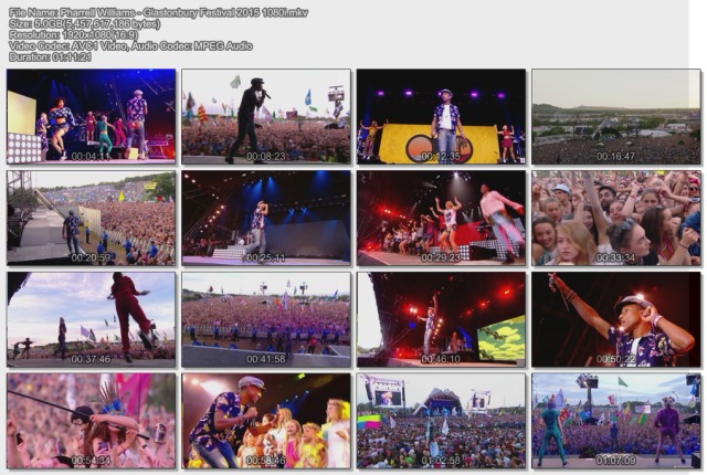 Pharrell Williams - Glastonbury Festival (2015) HDTV Pw