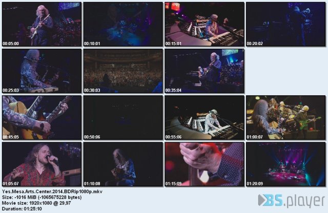 Yes - Live At The Mesa Arts Center (2014) BDRip 1080p Yesmesaartscenter2014