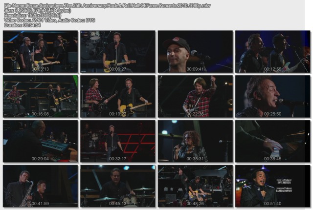 Bruce Springsteen - The 25th Anniversary Rock & Roll Hall Of Fame Concerts (2010) BDRip 1080p Bs