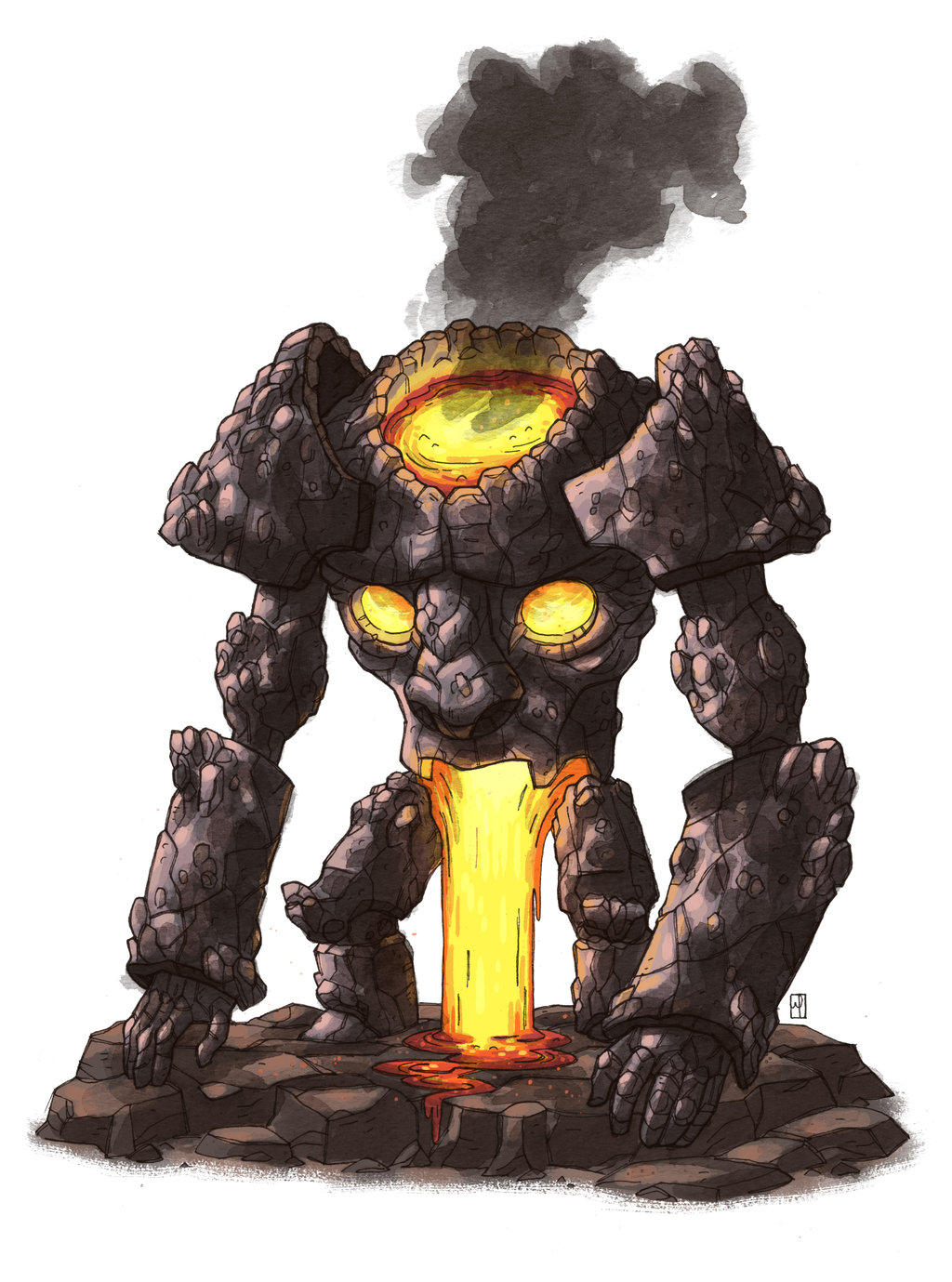 ¿Que sigue? Dibujo-Golem-fuego