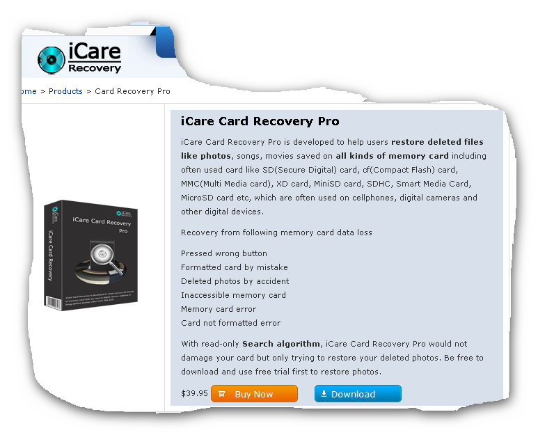 حصرياً برنامج استعاده الملفات المحذوفه من الميموري كارد iCare Card Recovery بالسيريال 81958490595853162084