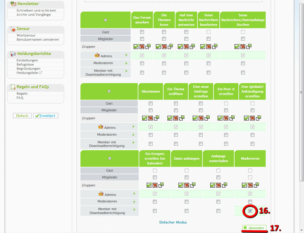 Links zentrieren - [phpBB2] Links zu downloads Blinder_Mod09