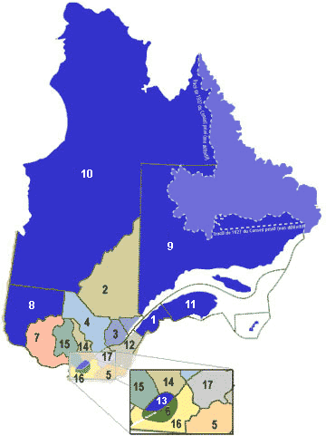 Immigration: Où s'installer? du Québec Region_QUEBEC