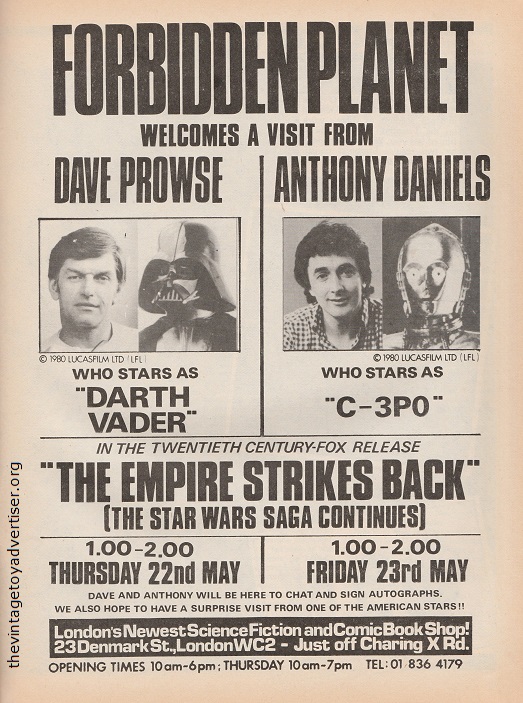 Vintage Star Wars adverts - the bizarre and the cool Forbid10