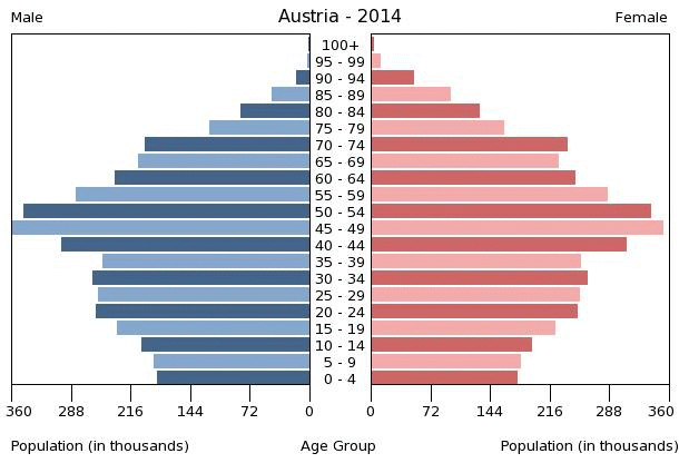  Muslimanke u Hamburgu ne smiju na ulice  Austria-population-pyramid-2014