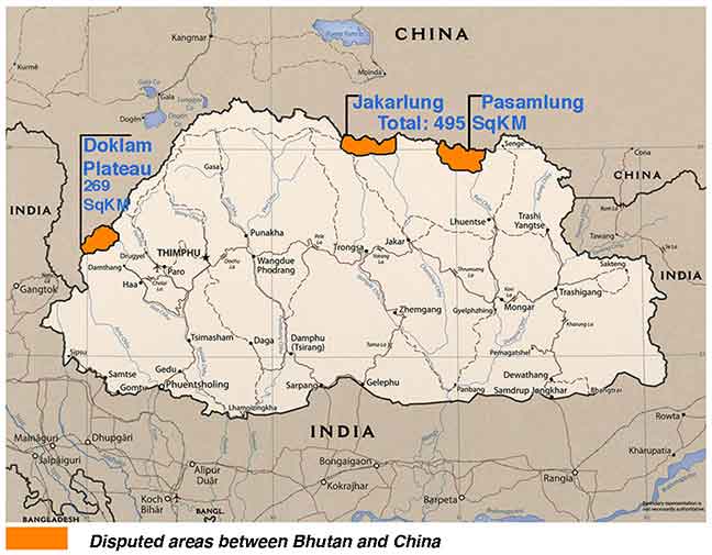 Ahora también es Bután: China les quita territorio Chinese_incursion_Bhutan