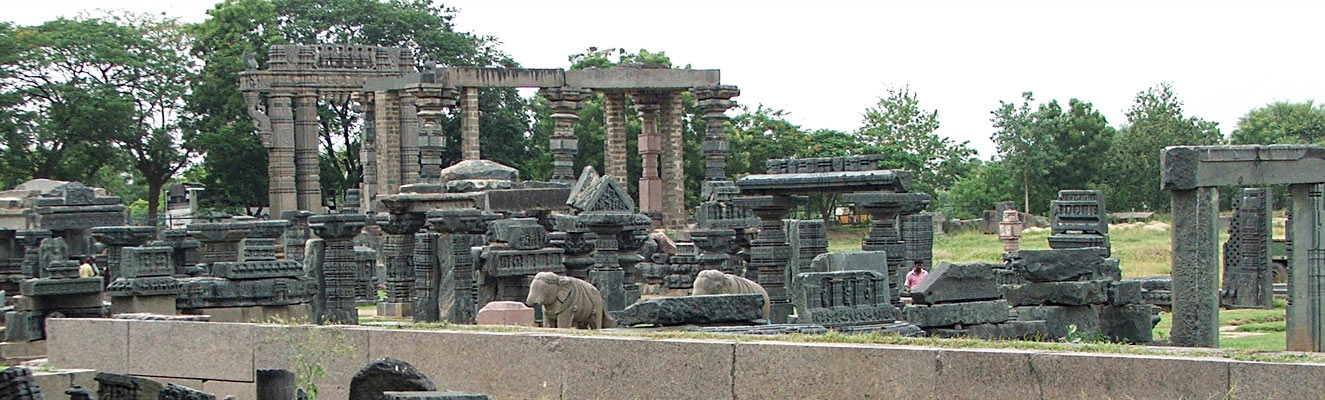 If you think that Muslims destroyed temples only in North India........ Warangal-fort-317