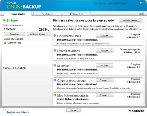 F-Secure Online Backup sauvegarde en illimité OLB_fra_600