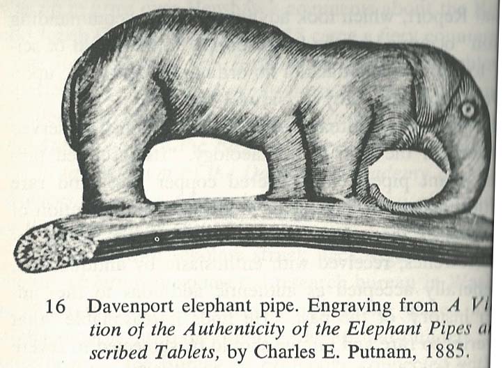 L’énigme des représentations d'éléphants dans l’art précolombien Elephantpipe