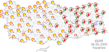 18 il için şiddetli yağış alarmı 93180