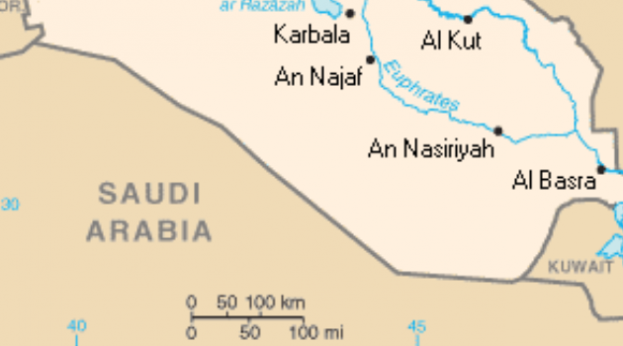 Kuwaiti delegation visits Iraq to finalize Kuwait-Iraq free market Saudi-Iraq-Kuwait-border-map-623x346