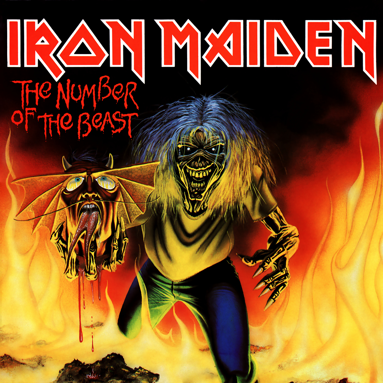 IRON MAIDEN. Discografía comentada. 5)"PIECE OF MIND" - Página 15 The-Number-of-the-Beast-single-cover