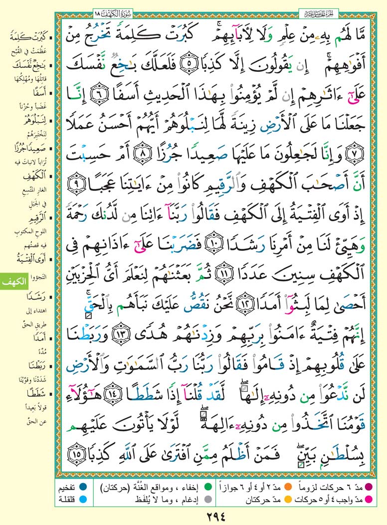   تفسير سورة الكَهْف صفحة 294 من القرآن الكريم للشيخ الشعراوي	 294